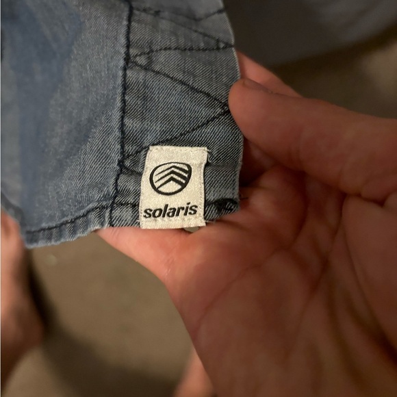 Men’s Large Solaris Longsleeve Jean Jacket NWOT 100% Cotton Blue Double Pockets - Picture 8 of 16